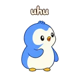 uhu · Awkward Penguin sticker from Chat Signs