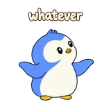 whatever · Awkward Penguin sticker from Chat Signs