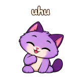 uhu · Drama Cat sticker from Chat Signs