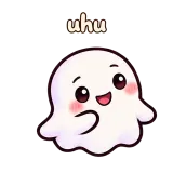 uhu · Soft Ghost sticker from Chat Signs