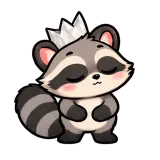 Sigh · Chaos Raccoon sticker from Express Yourself