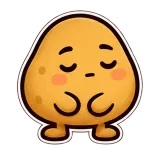 Sigh · Potato sticker from Express Yourself