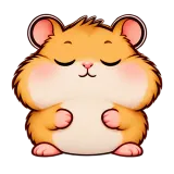 Sigh · Snack Hamster sticker from Express Yourself
