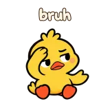 bruh · Office Duck sticker from Chat Reactions