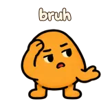 bruh · Potato sticker from Chat Reactions