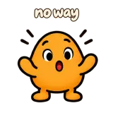 no way · Potato sticker from Chat Reactions