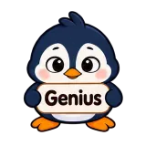 Genius · Awkward Penguin sticker from Chat Signs