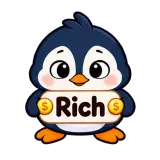 Rich · Awkward Penguin sticker from Chat Signs