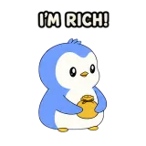 Rich · Awkward Penguin sticker from Chat Signs