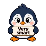 Very smart · Awkward Penguin sticker from Chat Signs