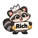 Rich · Chaos Raccoon sticker from Chat Signs