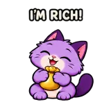 Rich · Drama Cat sticker from Chat Signs
