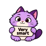 Very smart · Drama Cat sticker from Chat Signs
