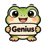Genius · Tiny Frog sticker from Chat Signs