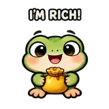 Rich · Tiny Frog sticker from Chat Signs