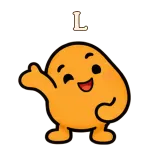 L · Potato sticker from Chat Reactions