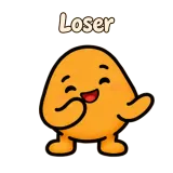 Loser · Potato sticker from Chat Reactions