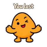 You lost · Potato sticker from Chat Reactions