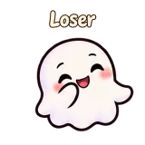 Loser · Soft Ghost sticker from Chat Reactions
