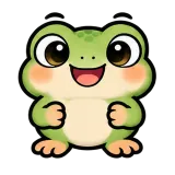 Frog Desk Stretch sticker from Trending Picks
