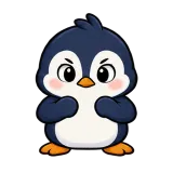 Push · Awkward Penguin sticker from Express Yourself