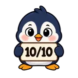 10/10 · Awkward Penguin sticker from Chat Signs