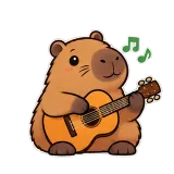 Guitar Jam · Capybara sticker from Express Yourself