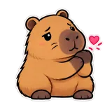 Ouch! · Capybara sticker from Express Yourself
