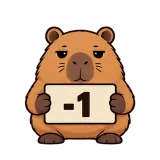 -1 · Capybara sticker from Chat Signs
