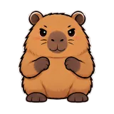 Push · Capybara sticker from Express Yourself