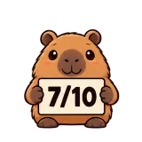 7/10 · Capybara sticker from Chat Signs