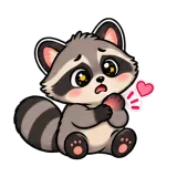 Ouch! · Chaos Raccoon sticker from Express Yourself