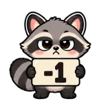 -1 · Chaos Raccoon sticker from Chat Signs