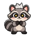 Push · Chaos Raccoon sticker from Express Yourself