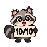 10/10 · Chaos Raccoon sticker from Chat Signs