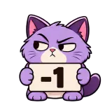-1 · Drama Cat sticker from Chat Signs
