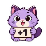 +1 · Drama Cat sticker from Chat Signs