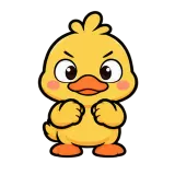 Push · Office Duck sticker from Express Yourself