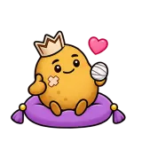 All Patched Up · Potato sticker from Express Yourself