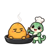You Are Cooked · Potato sticker from Express Yourself