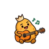 Guitar Jam · Potato sticker from Express Yourself