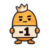 -1 · Potato sticker from Chat Signs