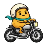 Motorbike Ride · Potato sticker from On the Go