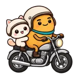 Motorbike Together · Potato sticker from On the Go