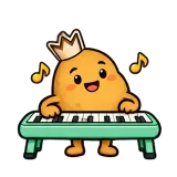 Piano Time · Potato sticker from Express Yourself