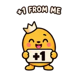 +1 · Potato sticker from Chat Signs