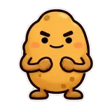Push · Potato sticker from Express Yourself