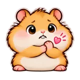 Ouch! · Snack Hamster sticker from Express Yourself