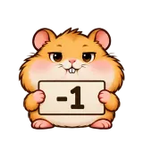 -1 · Snack Hamster sticker from Chat Signs