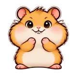 Push · Snack Hamster sticker from Express Yourself